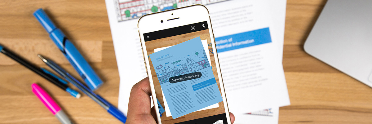 Hello Adobe Scan. Goodbye paper.