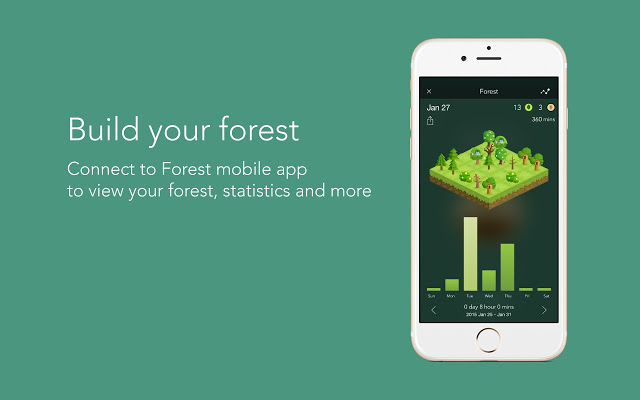 Forest time management and productivity app