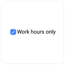 Seleccionar una preferencia para activar la integración del seguimiento del tiempo de DeskTime solo durante las horas de trabajo